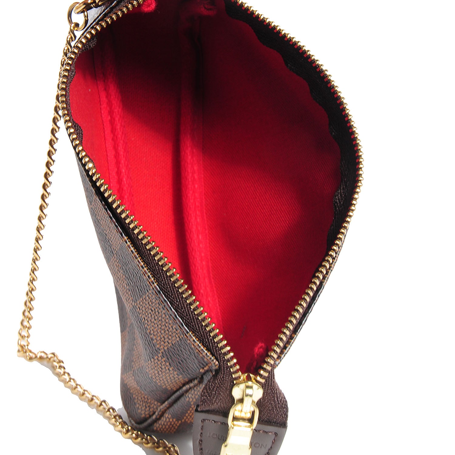 Louis Vuitton Damier Ebene Mini Pochette Accessories 7 of 8