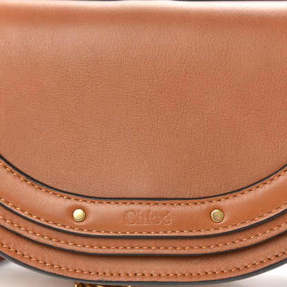 Chloe Calfskin Small Nile Bracelet Minaudiere Bag Caramel 9 of 10