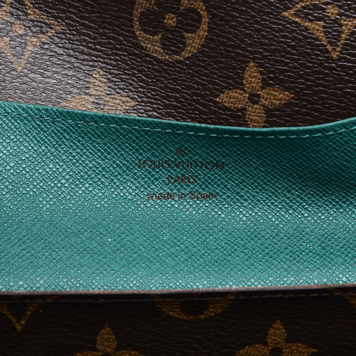 Louis Vuitton Monogram Emilie Wallet Vert 6 of 10