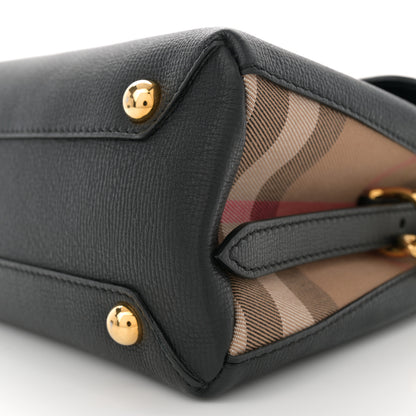 Burberry Derby Calfskin House Check Small Camberley Black 8 of 10