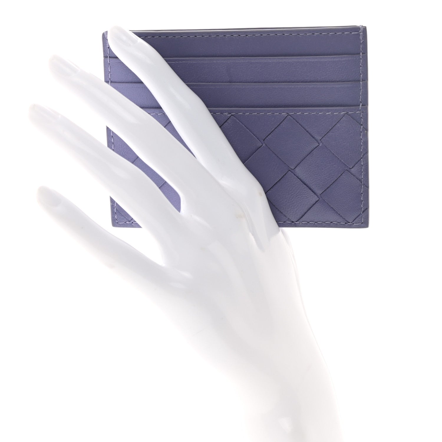 Bottega Veneta Nappa Intrecciato Card Holder Purple 2 of 9