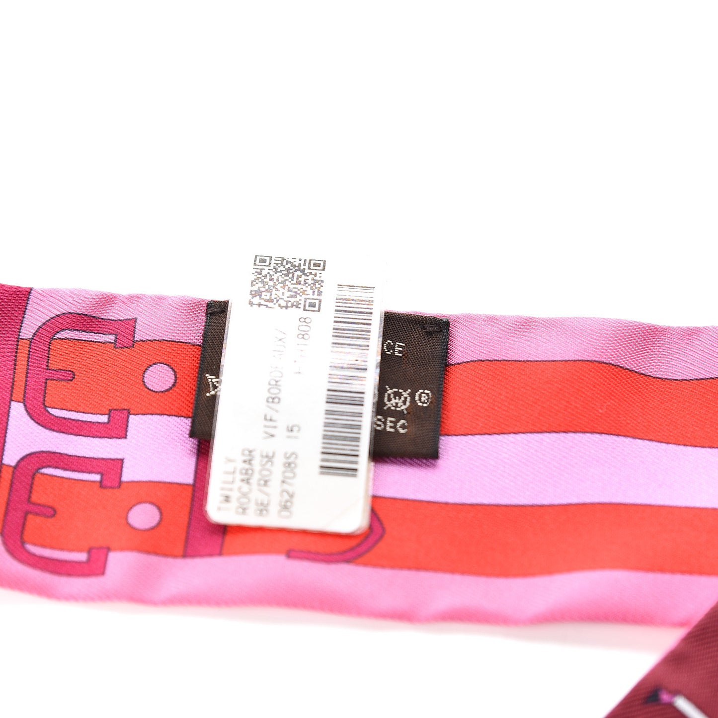 Silk Rocabar Twilly Rose Vif Bordeaux