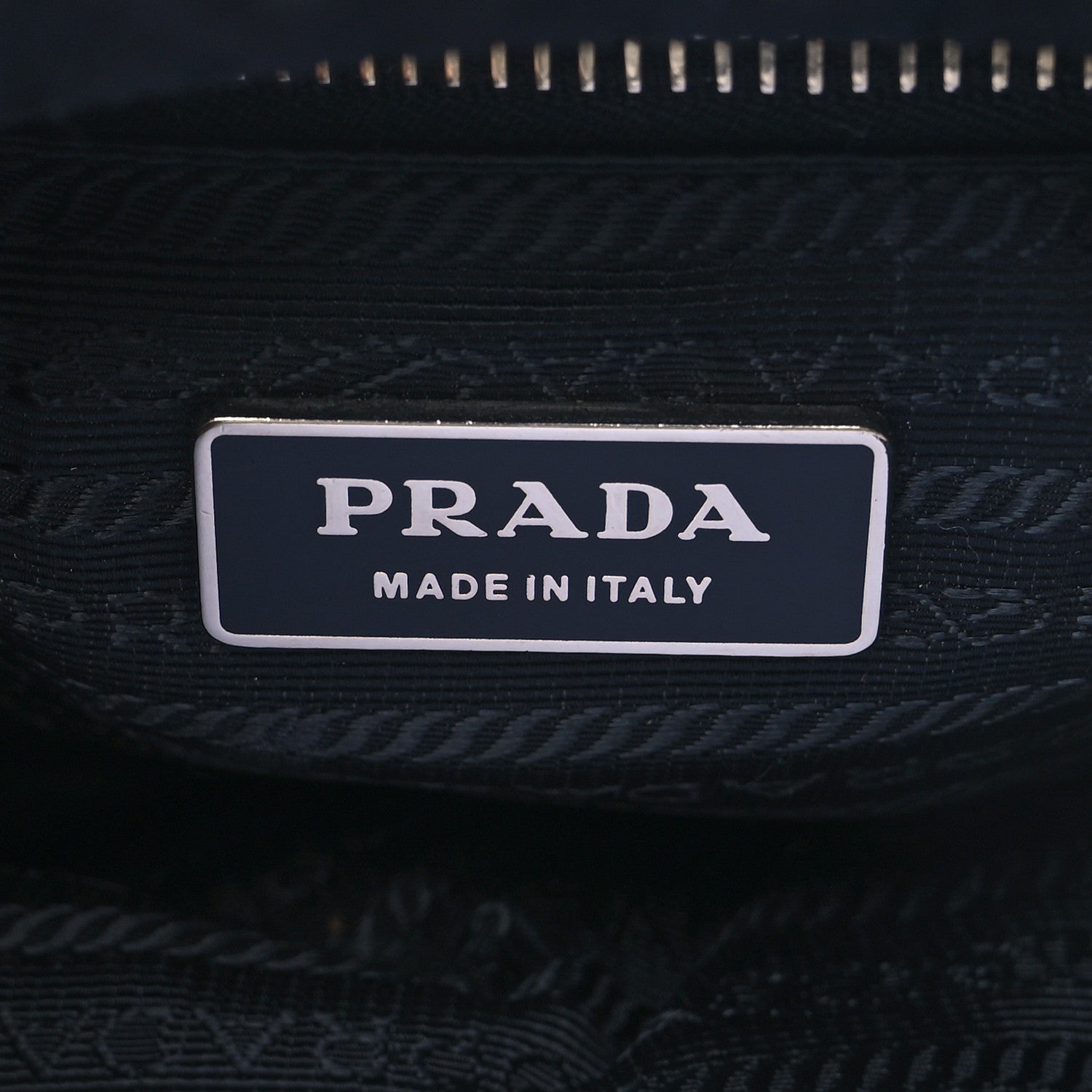 Prada Tessuto Nylon Saffiano Hobo Black 6 of 6