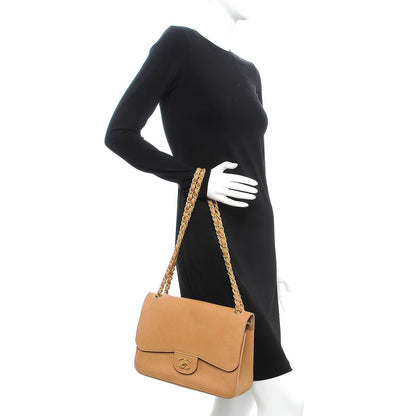 Chanel Grained Calfskin Jumbo Classic Pure Double Flap Beige 2 of 10