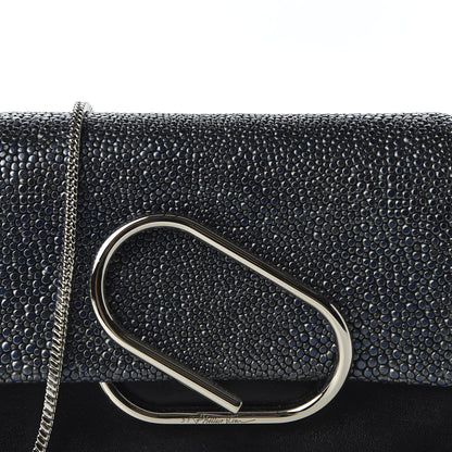 3.1 Phillip Lim 3.1 Calfskin Stingray Embossed Micro Alix Crossbody Bag Black 8 of 8