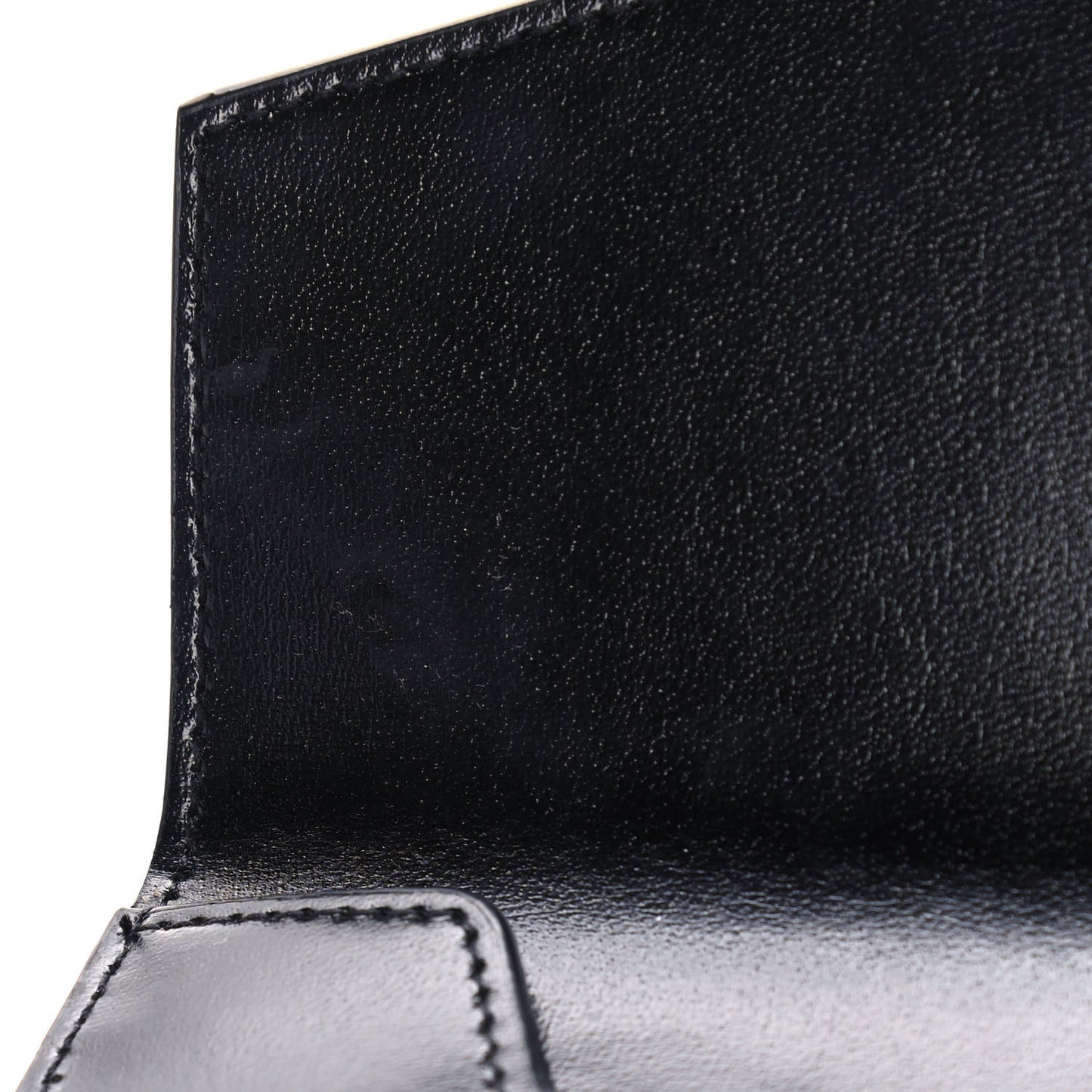 Smooth Shiny Calfskin Monogram Uptown Pouch Black
