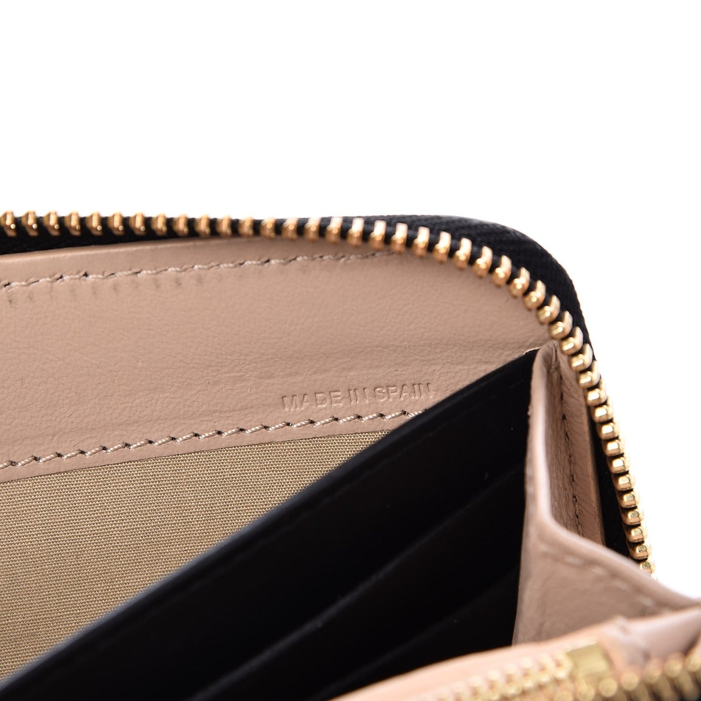 Grained Calfskin Joe Long Zip Around Wallet Black