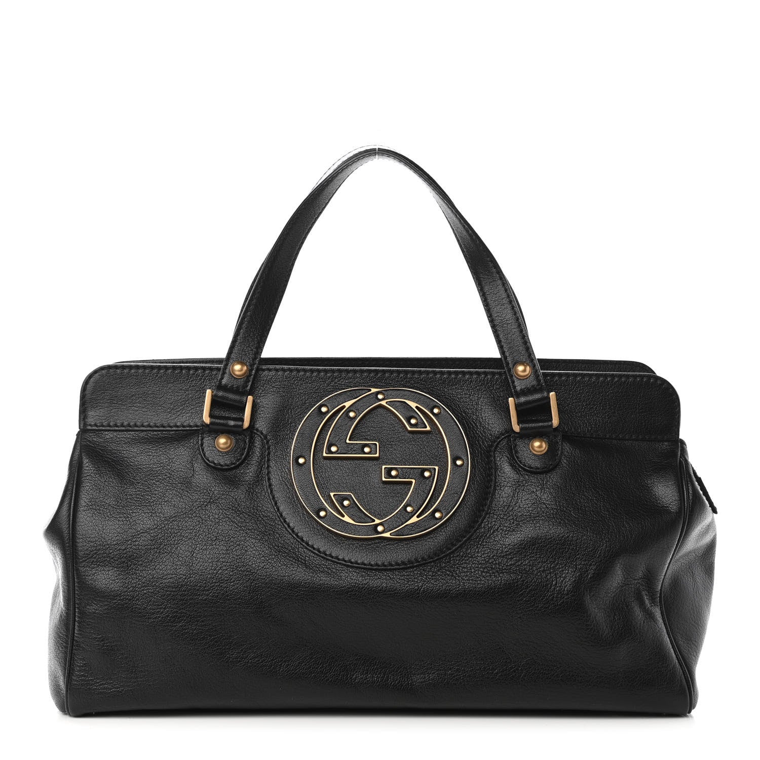 Gucci Calfskin Blondie Satchel Black 1 of 10