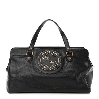 Gucci Calfskin Blondie Satchel Black 1 of 10