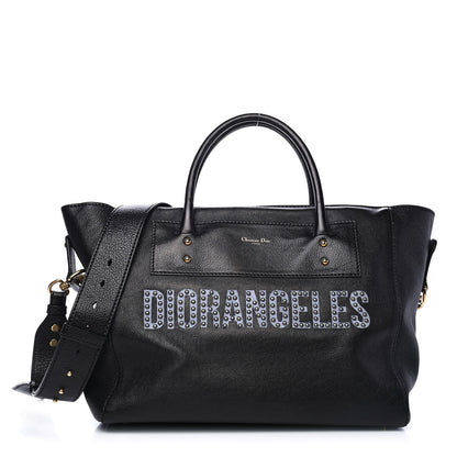Christian Dior Goatskin DIORANGELES Tote Black 1 of 4
