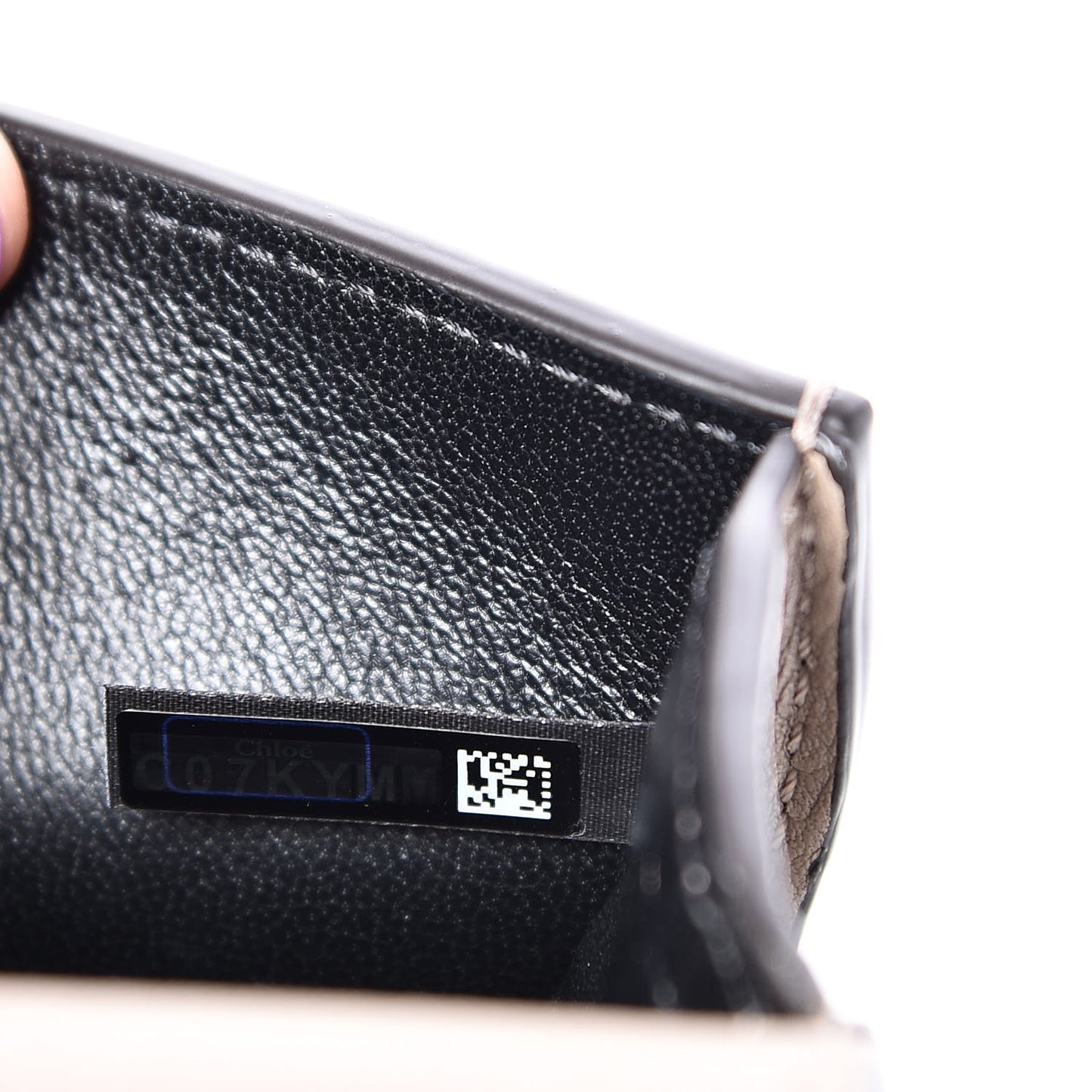 Calfskin Small Nile Bracelet Minaudiere Bag Motty Grey