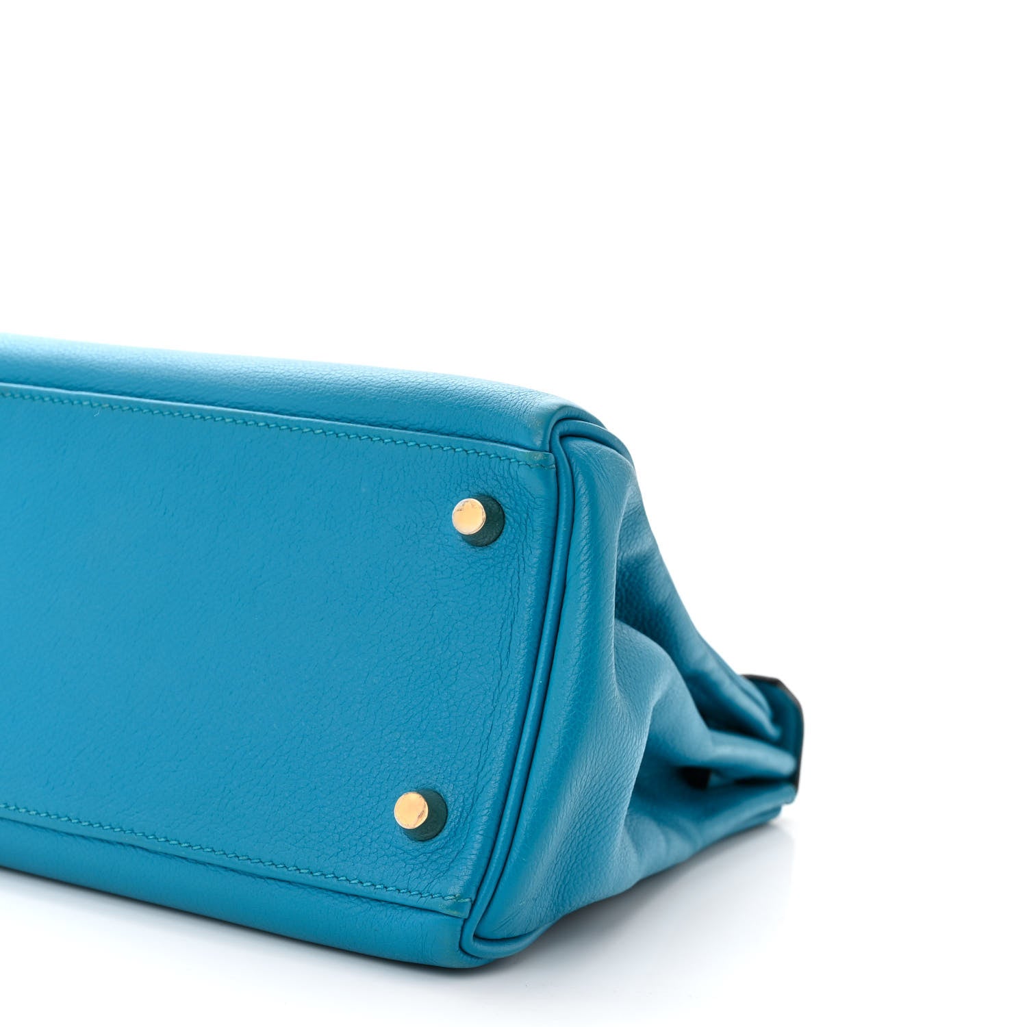 Hermes Evercolor Kelly Retourne 28 Bleu Zanzibar 10 of 17
