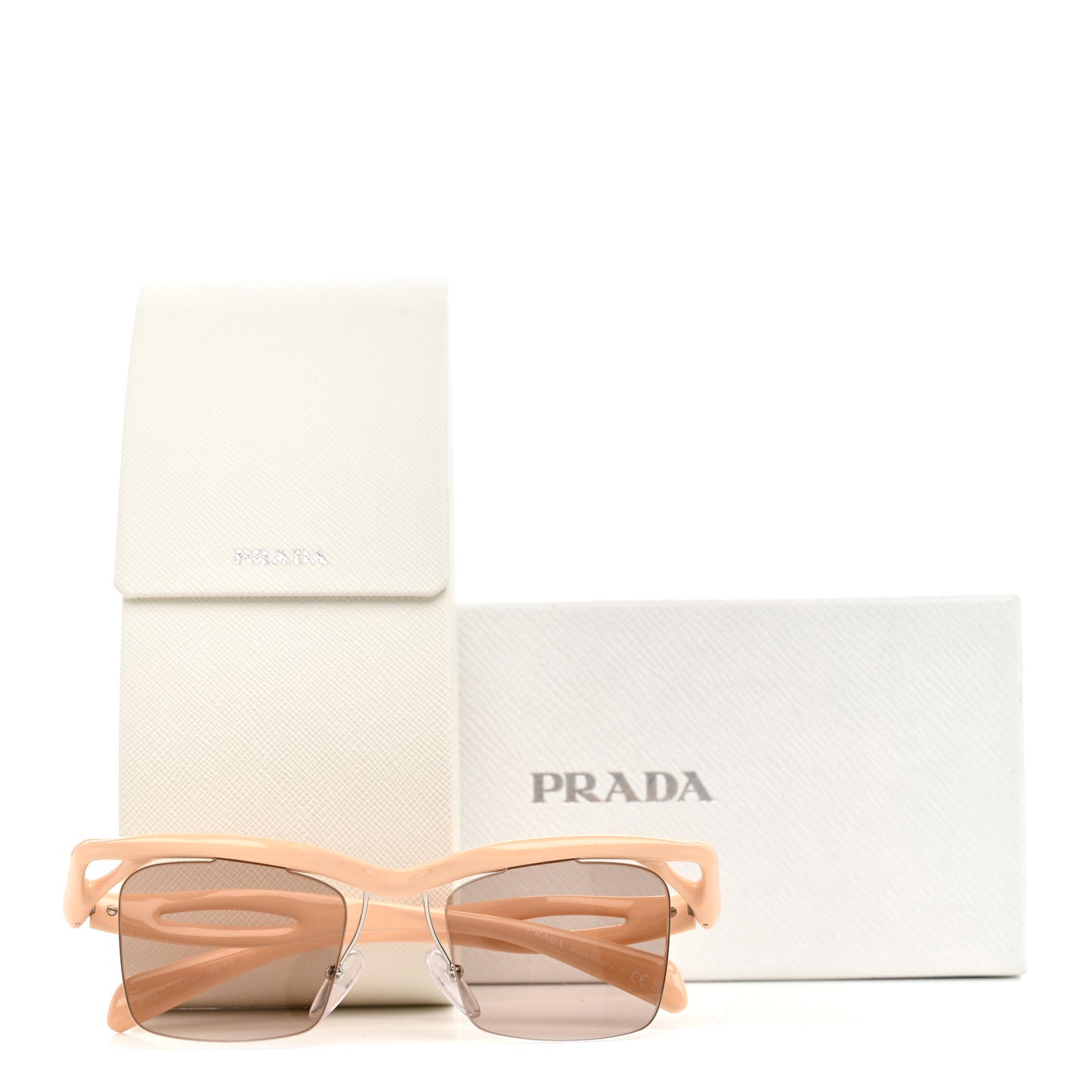 Acetate Square Sunglasses SPR A15 Beige