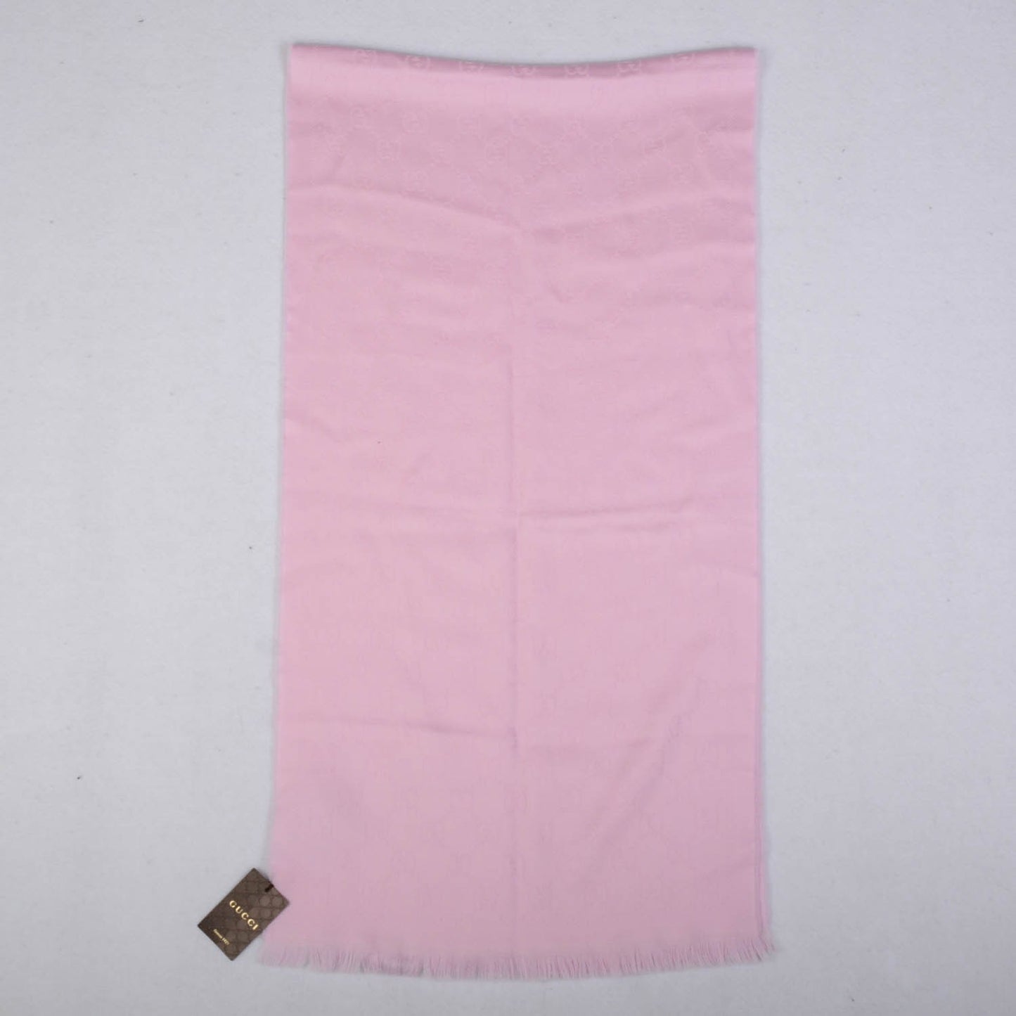 Wool Silk GG Monogram GGNat Scarf Rose