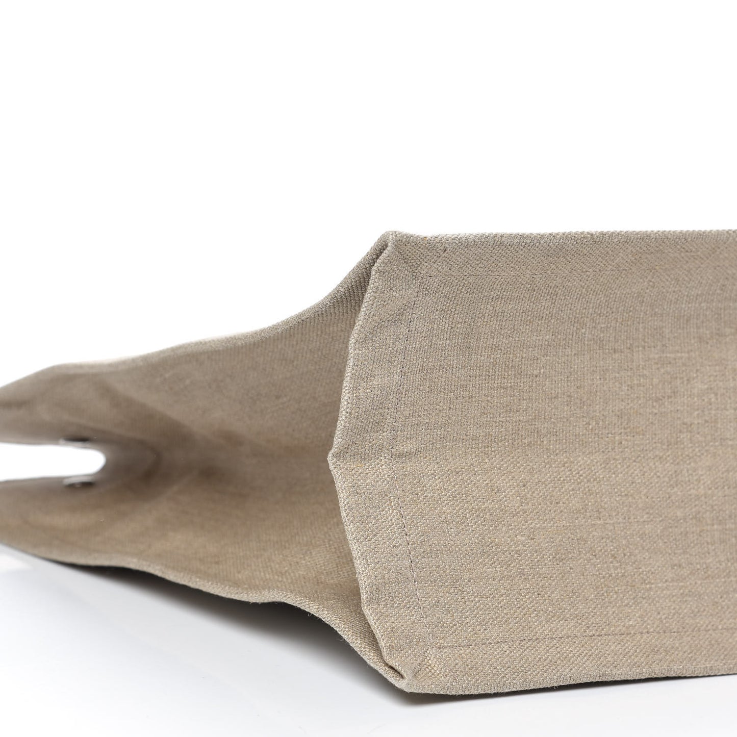 Linen Calfskin Rive Gauche Tote Optic White