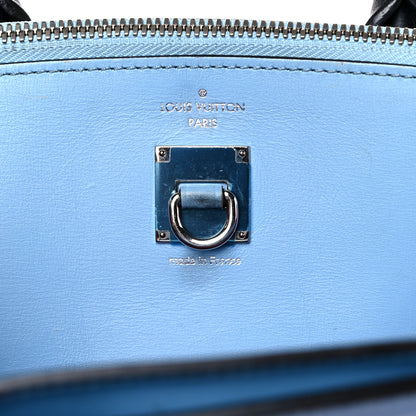 Louis Vuitton Calfskin City Steamer MM Rouge Blue 6 of 22