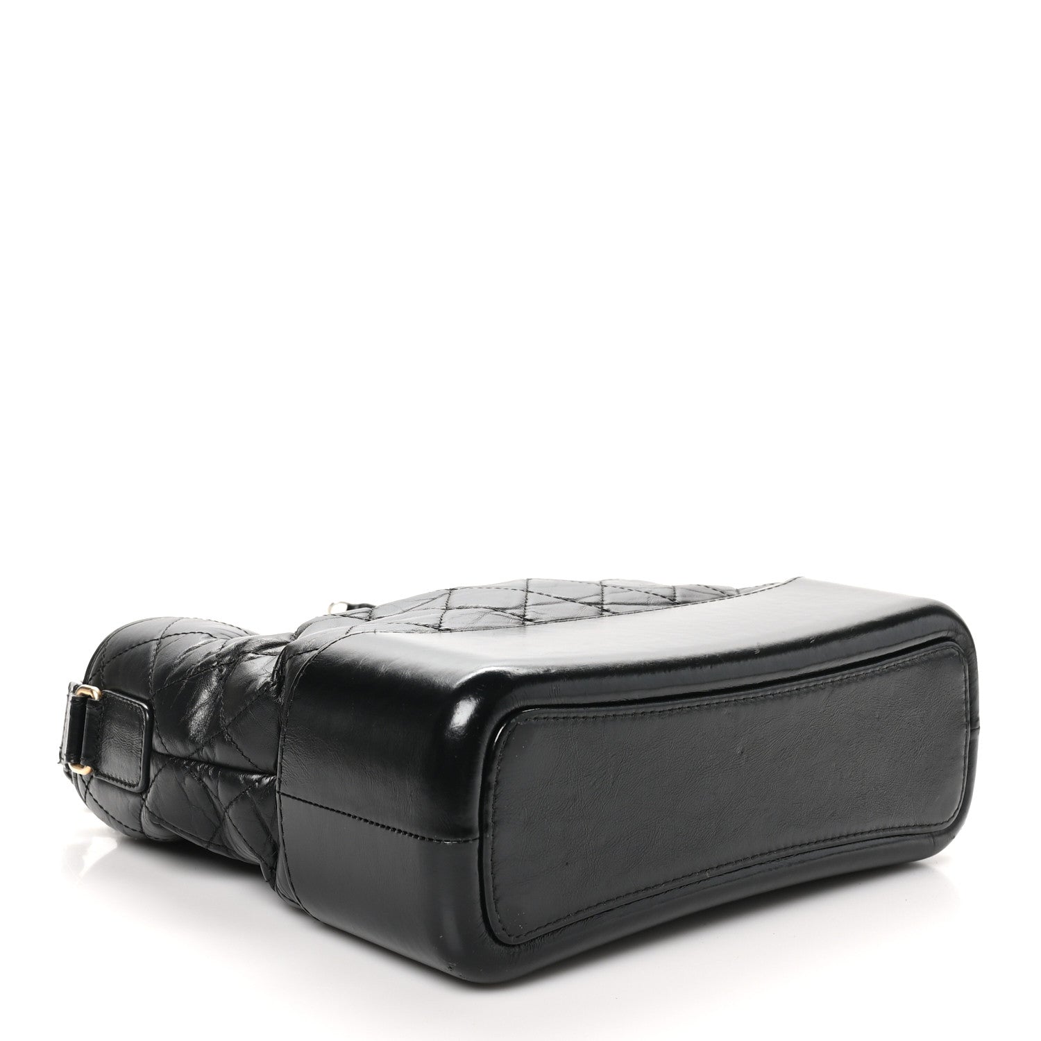 Chanel Aged Calfskin Quilted Medium Gabrielle Hobo Black 4 of 11