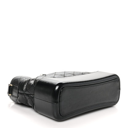 Chanel Aged Calfskin Quilted Medium Gabrielle Hobo Black 4 of 11