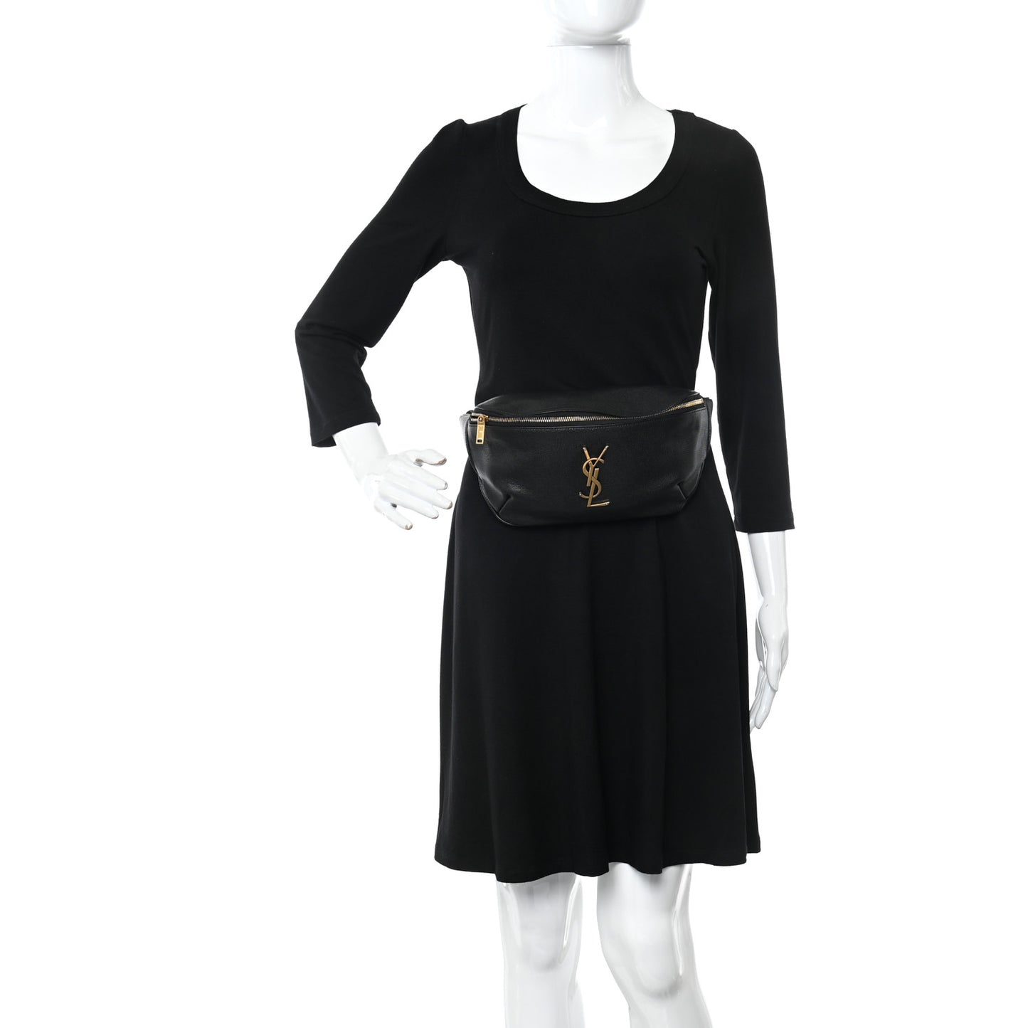 Grain De Poudre Monogram Belt Bag Black