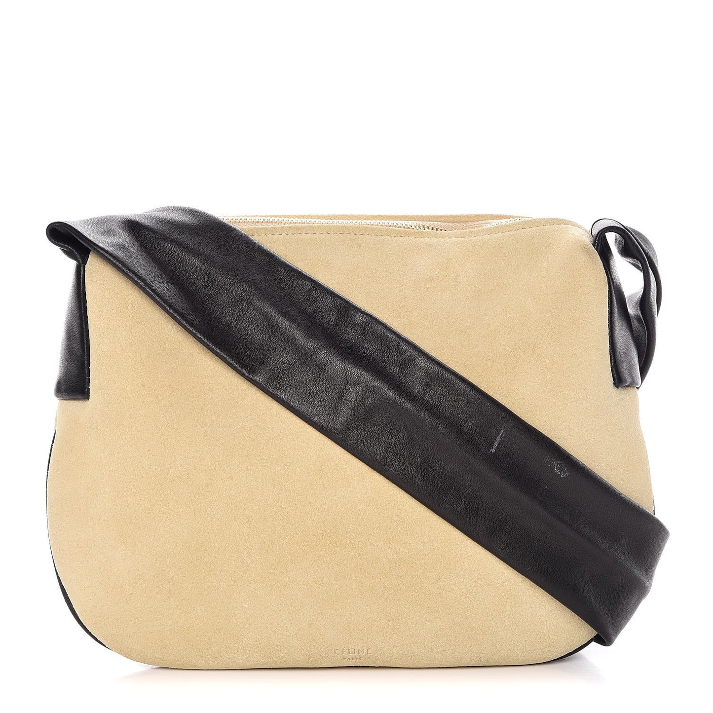 Suede Lambskin Small Ribbon Shoulder Bag Dune Black