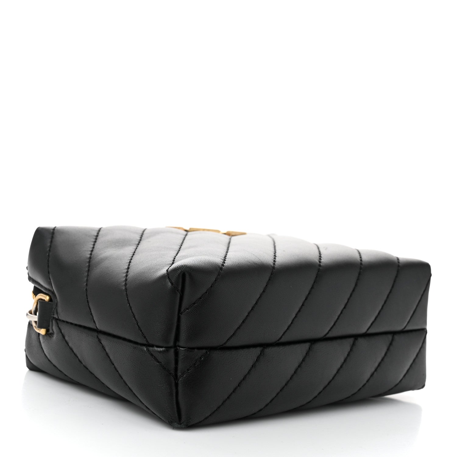 Off-White Calfskin Diagonal Quilted Jackhammer Camera Bag Black 4 of 12