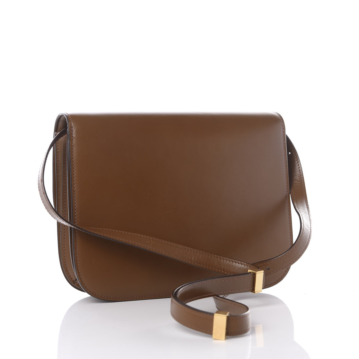 Celine Box Calfskin Medium Classic Box Flap Bag Camel 2 of 10