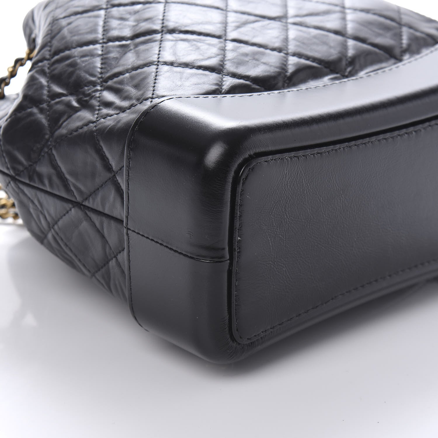 Chanel Aged Calfskin Quilted Gabrielle Backpack Black 5 of 9