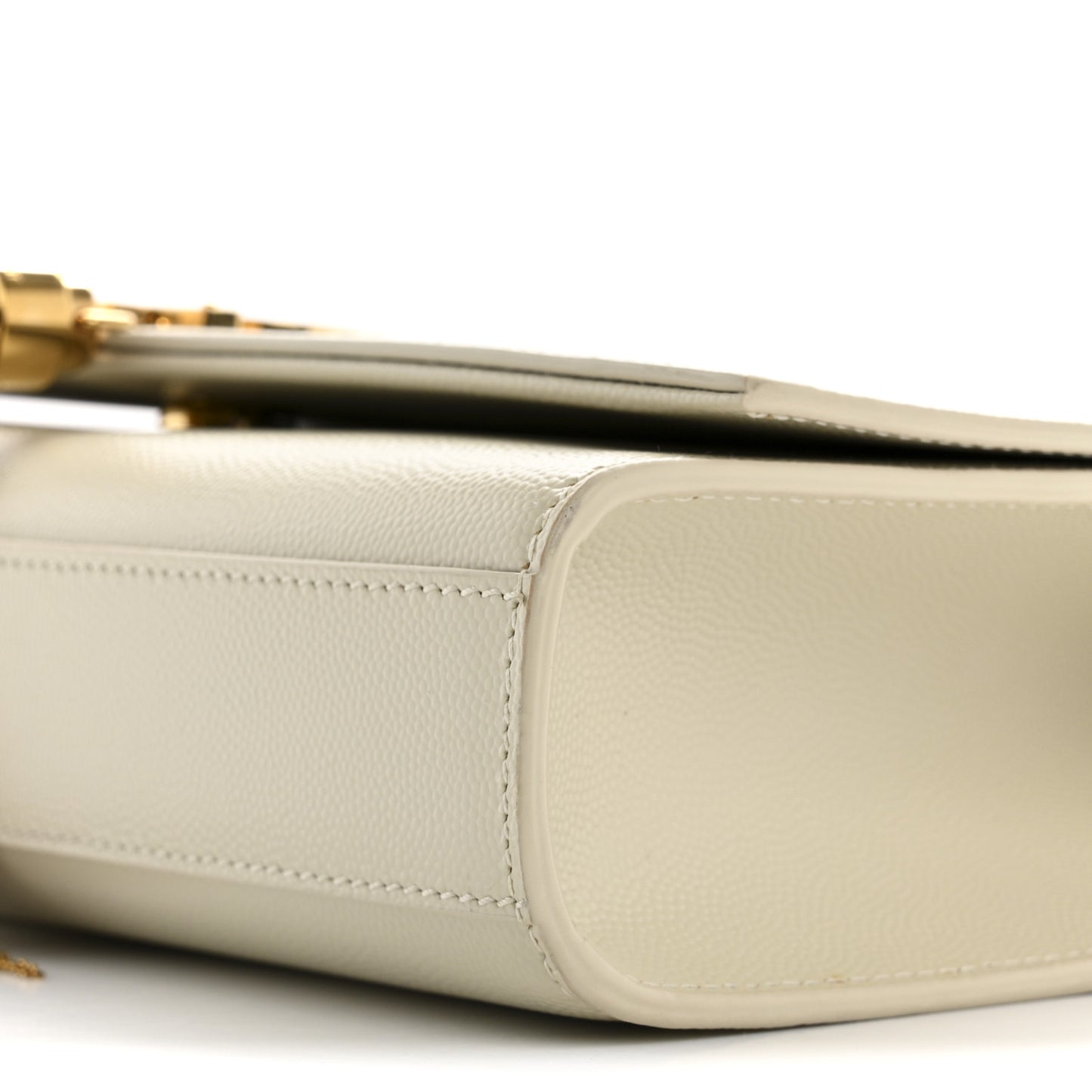 Grain De Poudre Calfskin Medium Classic Monogram Kate Tassel Satchel Crema Soft