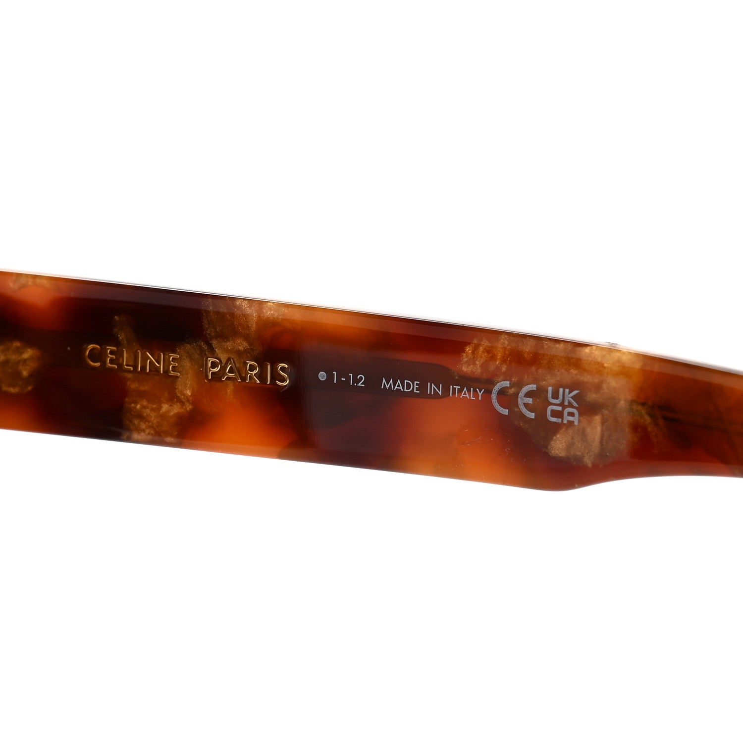 Celine Acetate Square Sunglasses CL40130I Havana 5 of 7
