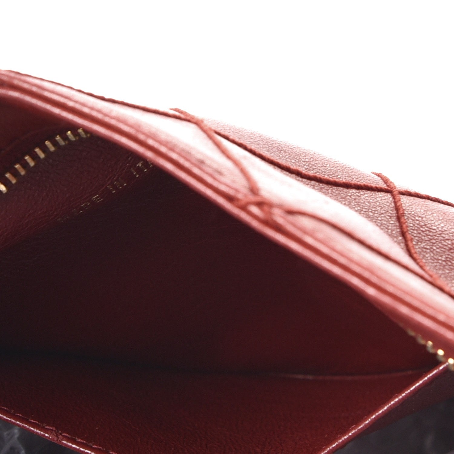 Chanel Lambskin Stitched Tassel Shoulder Bag Red 10 of 11