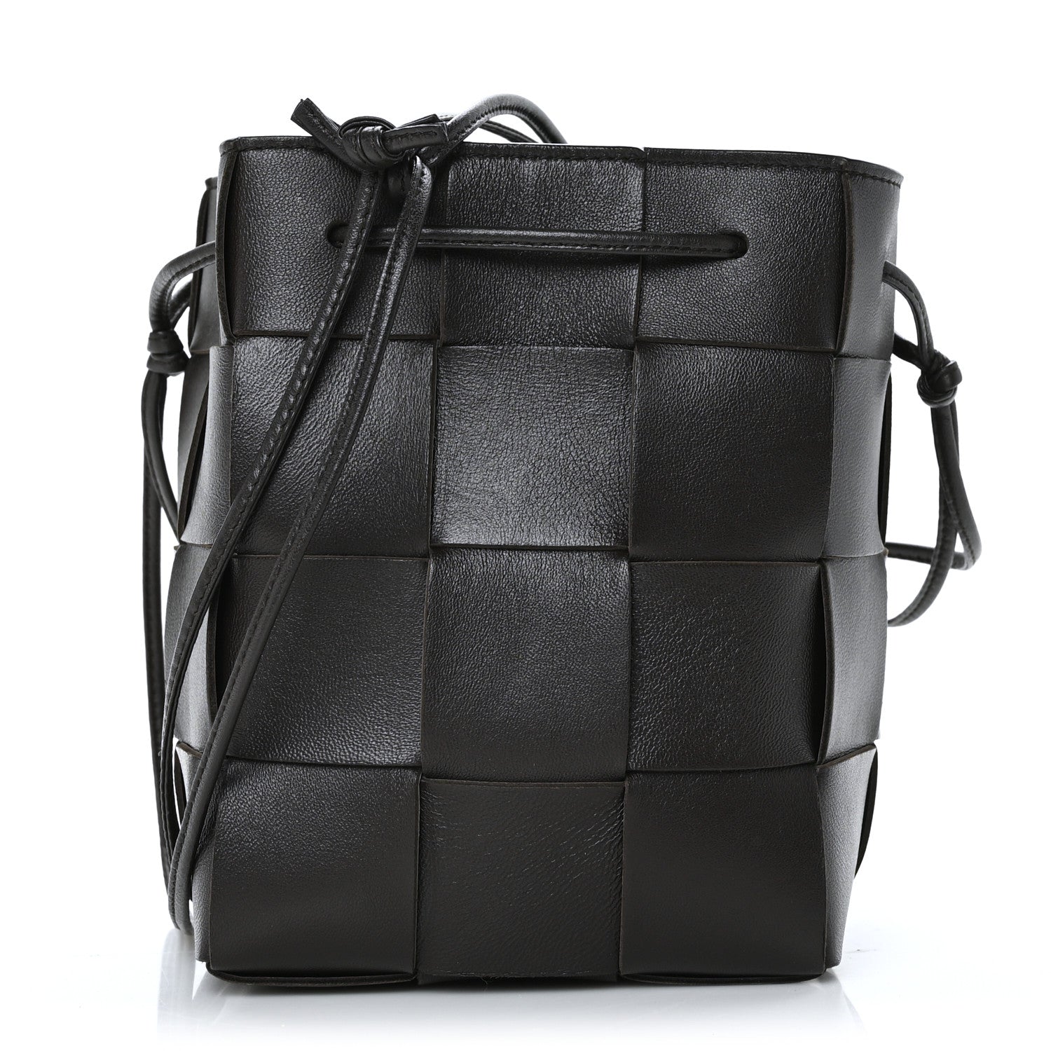Bottega Veneta Nappa Maxi Intrecciato Cassette Bucket Bag Black 1 of 10