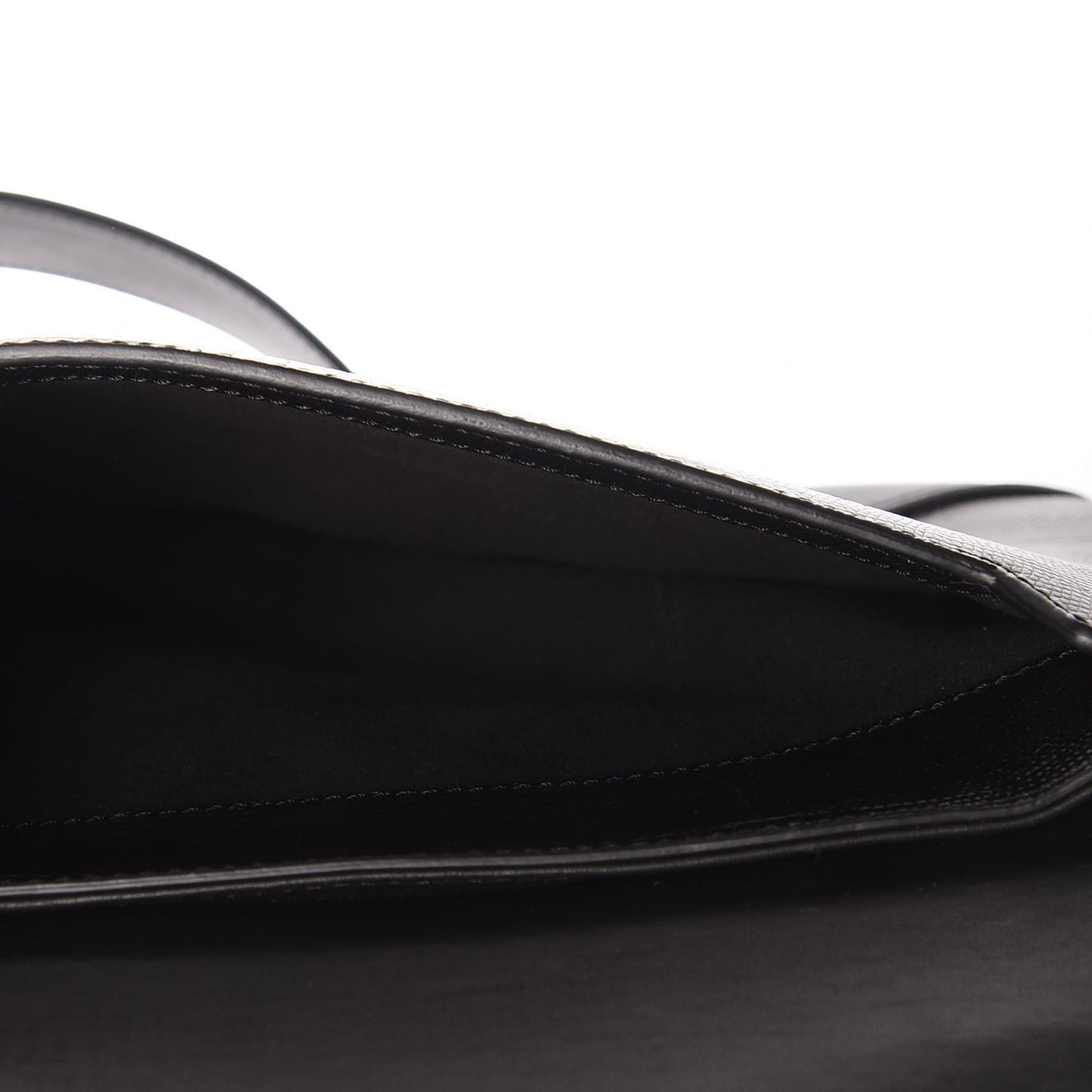 Calfskin Crocodile Embossed Small Obsedia Satchel Black