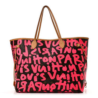 Louis Vuitton Monogram Graffiti Neverfull GM Fuchsia 1 of 11