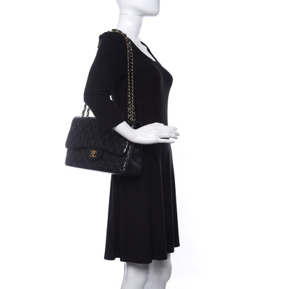 Chanel Lambskin Quilted Jumbo Double Flap Black 2 of 10