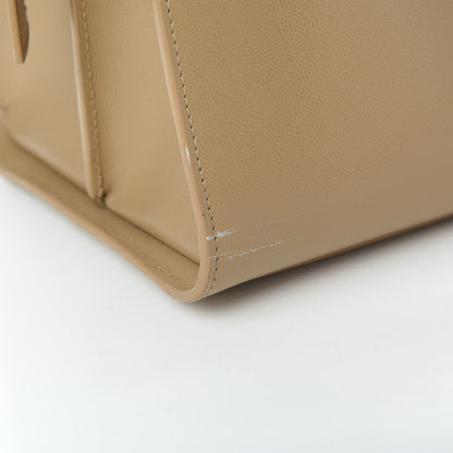 Saint Laurent Grain De Poudre Medium Uptown Tote Dark Beige 11 of 13