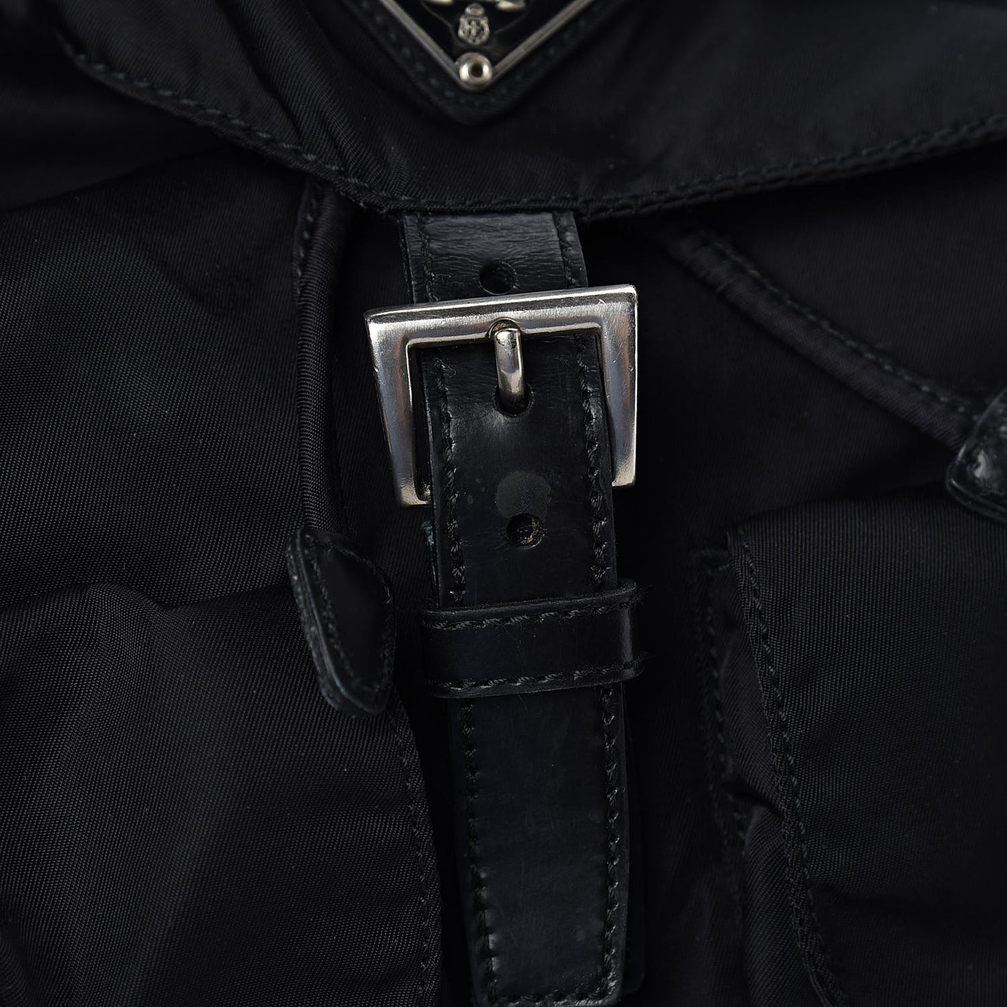 Nylon Vela Medium Backpack Black