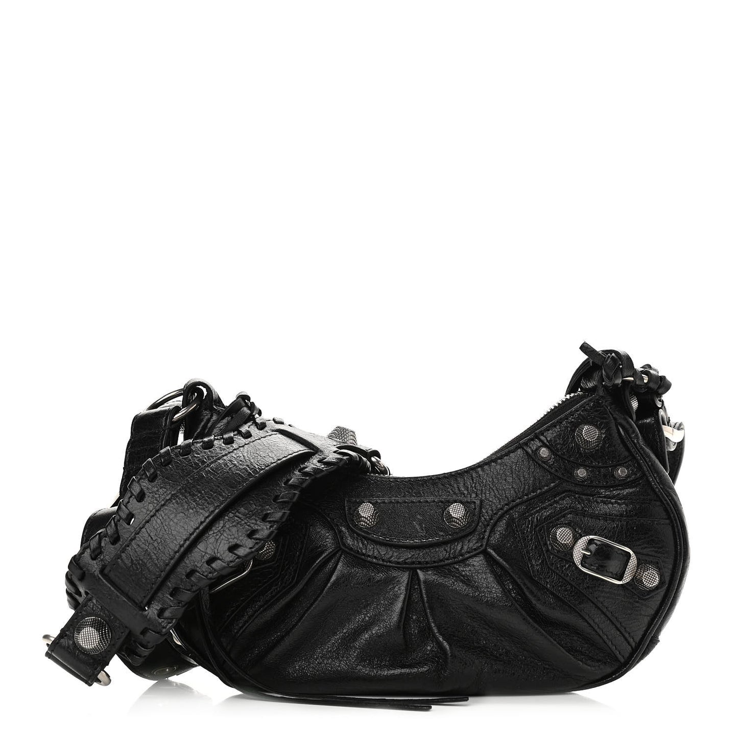 Agneau Arena Le Cagole Shoulder Bag XS Black