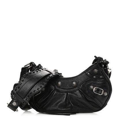 Balenciaga Agneau Arena Le Cagole Shoulder Bag XS Black 3 of 13
