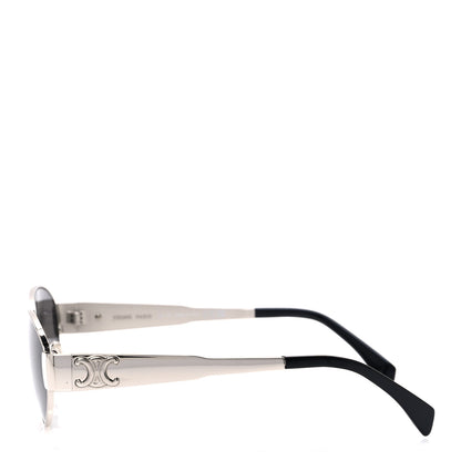Celine Metal Triomphe 01 Sunglasses CL40235U Silver Black 3 of 7