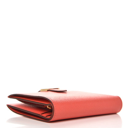 Hermes Epsom Bearn Compact Wallet Rose Jaipur 4 of 9