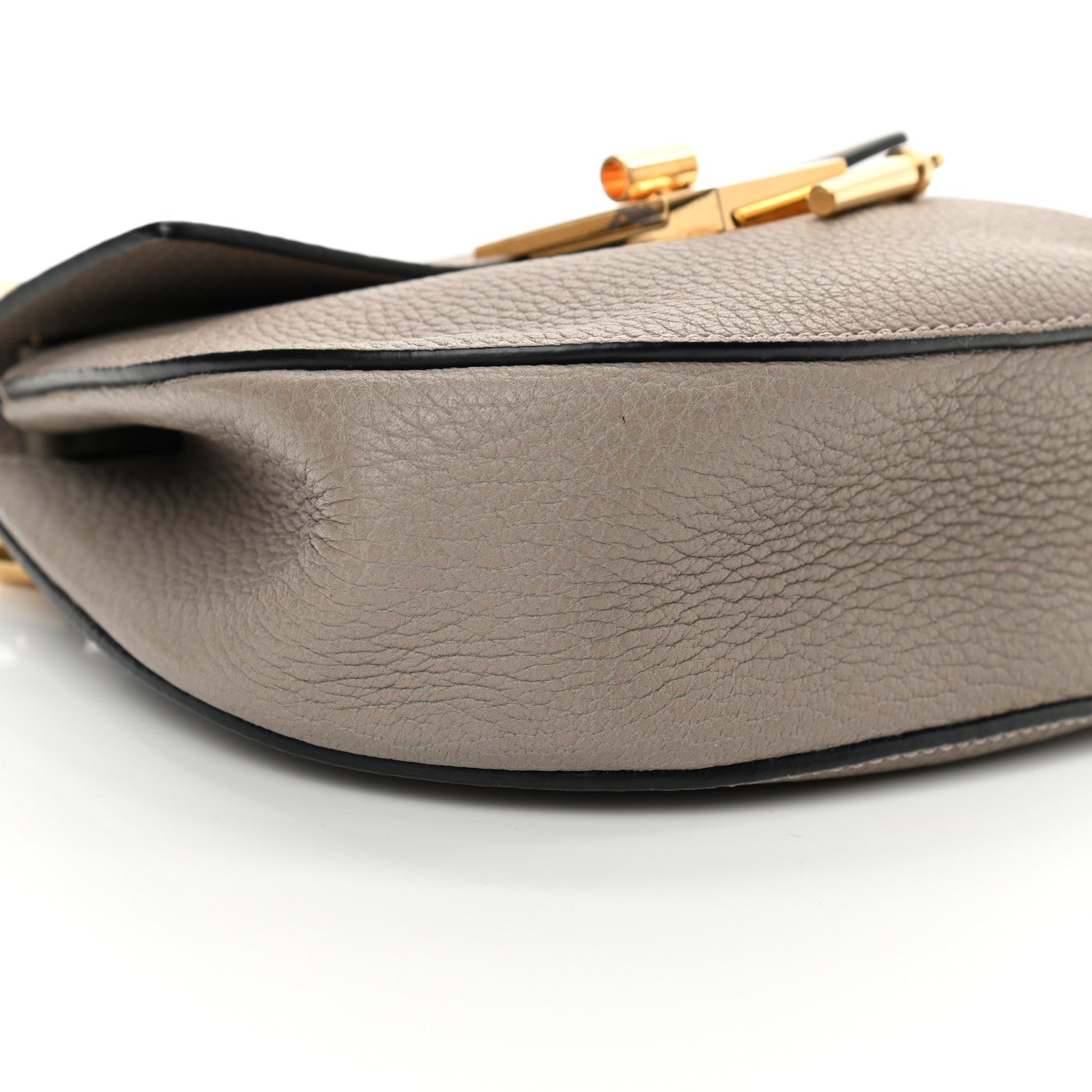 Chloe Grained Lambskin Mini Drew Shoulder Bag Motty Grey 9 of 15