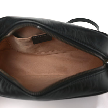 Gucci Calfskin Matelasse Small GG Marmont Chain Shoulder Bag Black 5 of 10