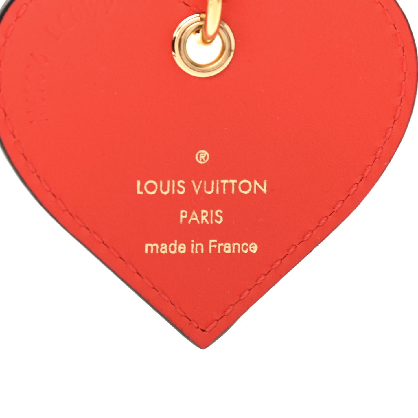 Vernis Degrade Love Lock Heart Key Holder Bag Charm Pink Red