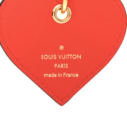 Louis Vuitton Vernis Degrade Love Lock Heart Key Holder Bag Charm Pink Red 3 of 3