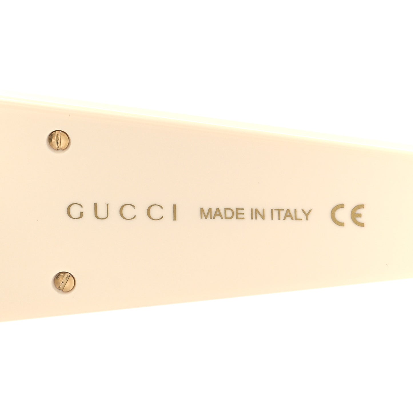 Acetate Shield Sunglasses GG0358S White