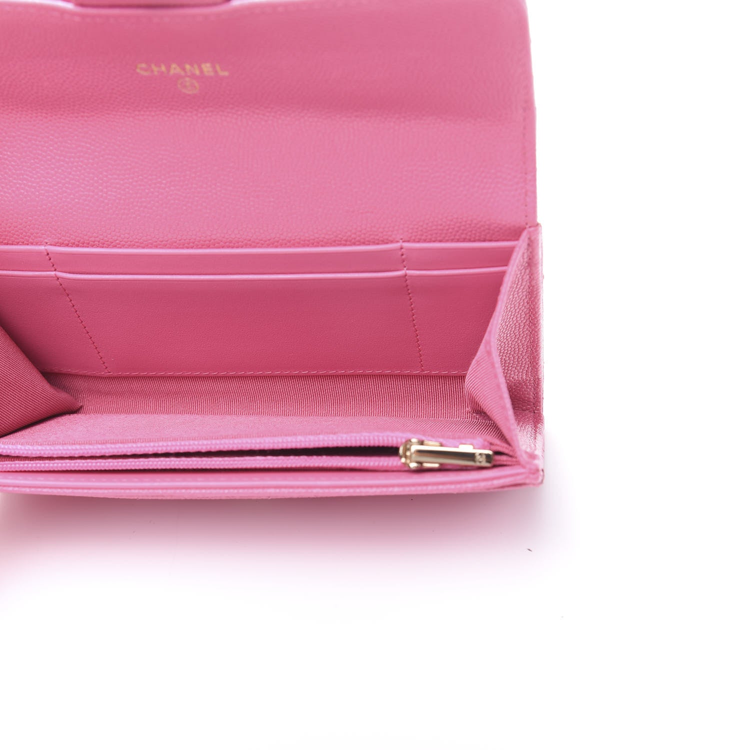 Chanel Caviar Quilted Medium Flap Wallet Pink 5 of 9