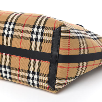 Burberry Vintage Check Medium The Giant Reversible Tote Antique Yellow Bright Red 13 of 16