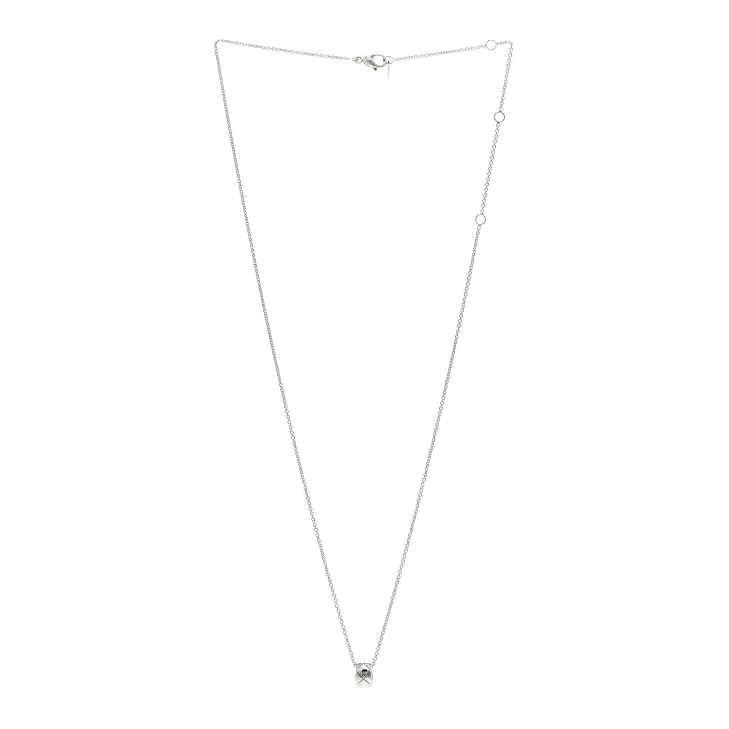 18K White Gold Coco Crush Pendant Necklace
