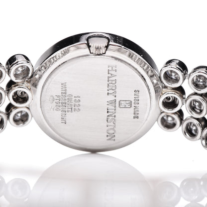 Harry Winston Platinum Diamond Pave 23mm Premier Quartz Watch 6 of 7