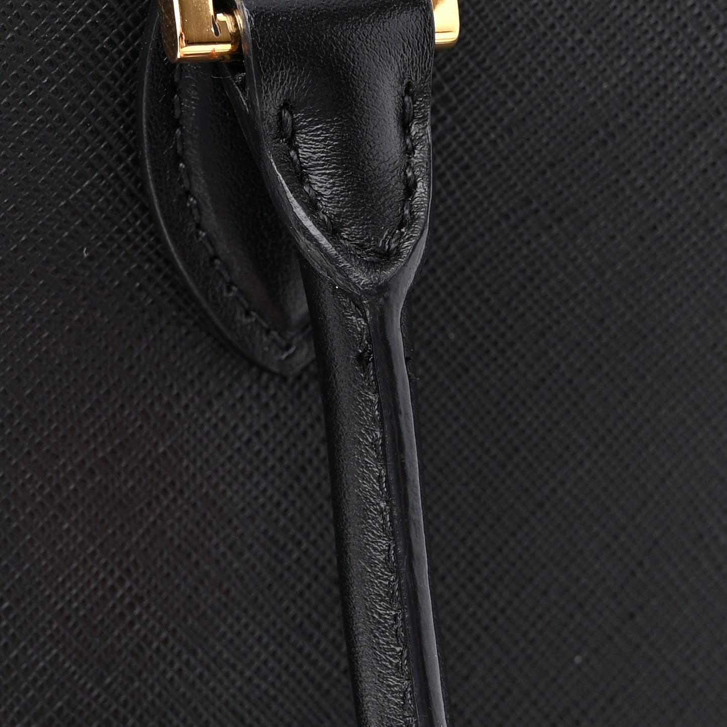 Saffiano Soft Calfskin Zippered Tote Black